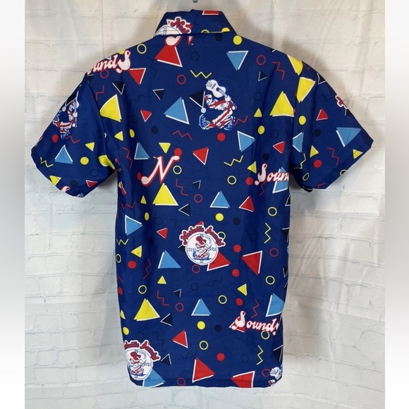 Nashville Sounds Baseball Decades Button Down Top Shirt Adult M SGA Brewers 2000 - Picture 4 of 15